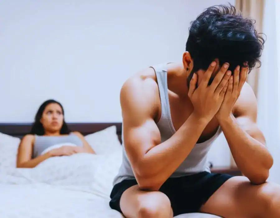 Image of upset man in need of erectile dysfunction treatment Tamworth